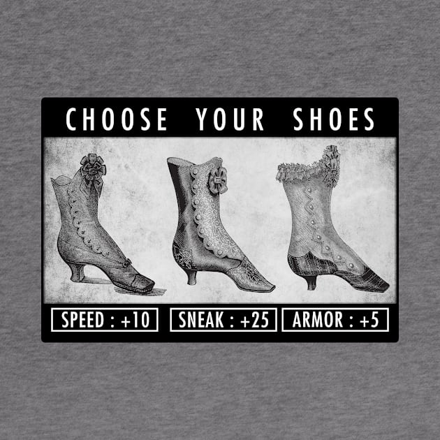 CHOSE YOUR SHOES by theanomalius_merch